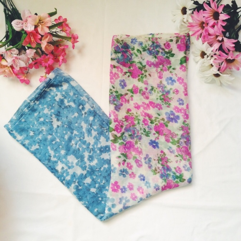 Floral pattern infinity scarf scarves